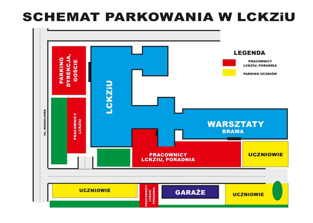 Informacje na temat parkowania w LCKZiU